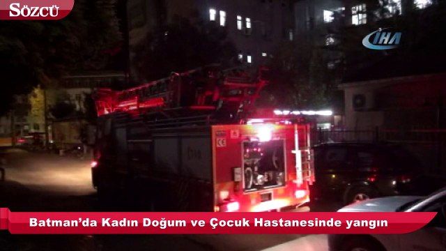 Batman’da Kadın Doğum ve Çocuk Hastanesinde yangın