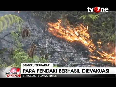 Seluruh Pendaki Semeru yang Terjebak Kebakaran Berhasil Dievakuasi