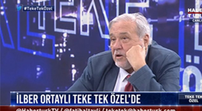 İlber Ortaylı canlı yayında olduğunu fark etmeyince...