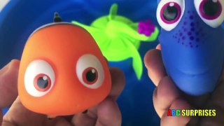 Disney Pixar Finding Dory Water Table Bath Learn Colors Spell Words Egg Surprise Toys ABC