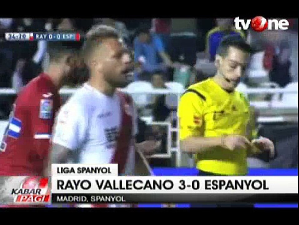 Rayo Vallecano Bantai Espanyol 3-0