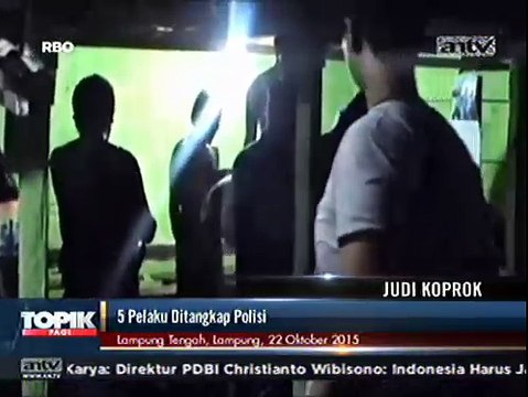 Polisi Gerebek Arena Judi Koprok, 5 Orang Ditangkap