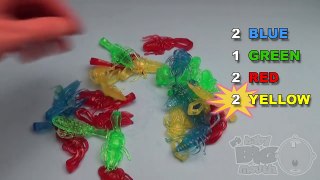 Baby Big Mouth | Learn Colours with Sticky Toy Creatures ! Fun Learning Contest!