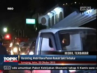 Hendak ke RS, Mobil Pembawa Pasien Terbakar di Jalan