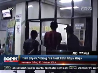 Tikam Satpam Kampus, Pria Ini Babak Belur Dihajar Warga