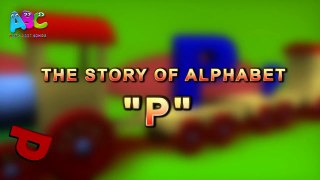 Letter P Song for Children | English Alphabet Songs for Children | 3D Animation Nursery Rh