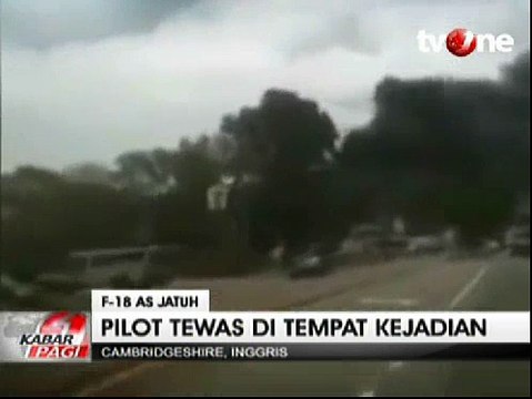 Jet Tempur F-18 Amerika Jatuh di Inggris
