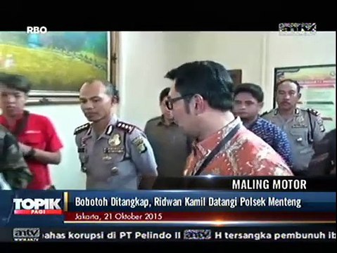 Ridwan Kamil Temui Bobotoh Pencuri Sepeda Motor di Menteng