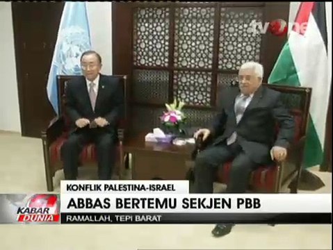 Redakan Konflik, Presiden Palestina Bertemu Sekjen PBB