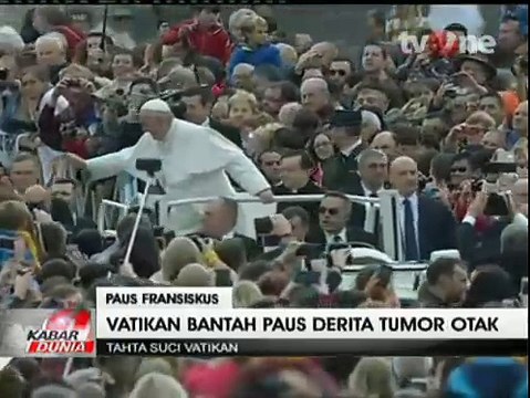 Vatikan Bantah Paus Fransiskus Derita Tumor Otak