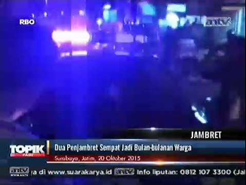 Dua Jambret di Surabaya Jadi Bulan-bulanan Warga
