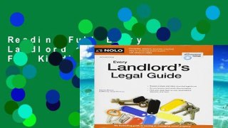 Reading Full Every Landlord s Legal Guide For Kindle