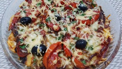 بطاطا كوشة في عشر دقائق بدون لحم ولا دجاج هااايلة وبنييينة✋