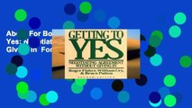 About For Books  Getting to Yes: Negotiating Agreement without Giving in  For Kindle