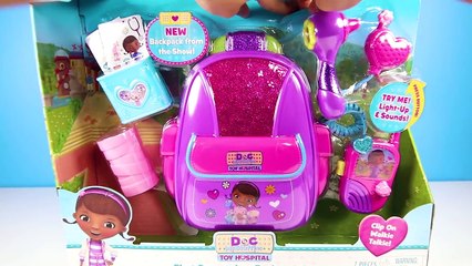 Paw Patrol Skye BOO BOO Wheelchair Doc McStuffins First Responders Backpack Playset