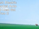 Sunbeam Luxurious Premium Plush Electric Heated Blanket Auto Shutoff 20 Heat SettingsTwo