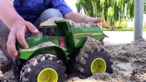 Monster Dump truck toys for children | CAT front end loader in ion