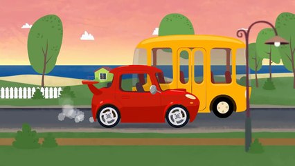 Doctora McWheelie. Coche deportivo. Dibujos animados de coches.