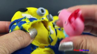 Play Doh Surprise Minions Eggs with Peppa Pig Frozen Elsa Star Wars MLP and Paw Patrol