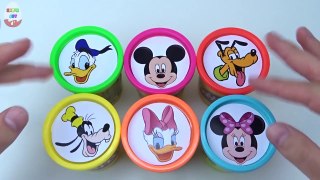 Mickey Mouse Disney Learning Colors Play doh Surprise balls toys Donald Duck Goofy Daisy D