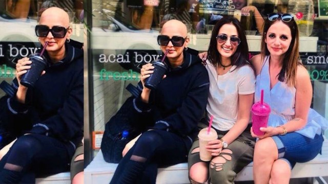 Sonali Bendre's Bald Look during treatment goes viral, shares picture on Friendship day | FilmiBeat