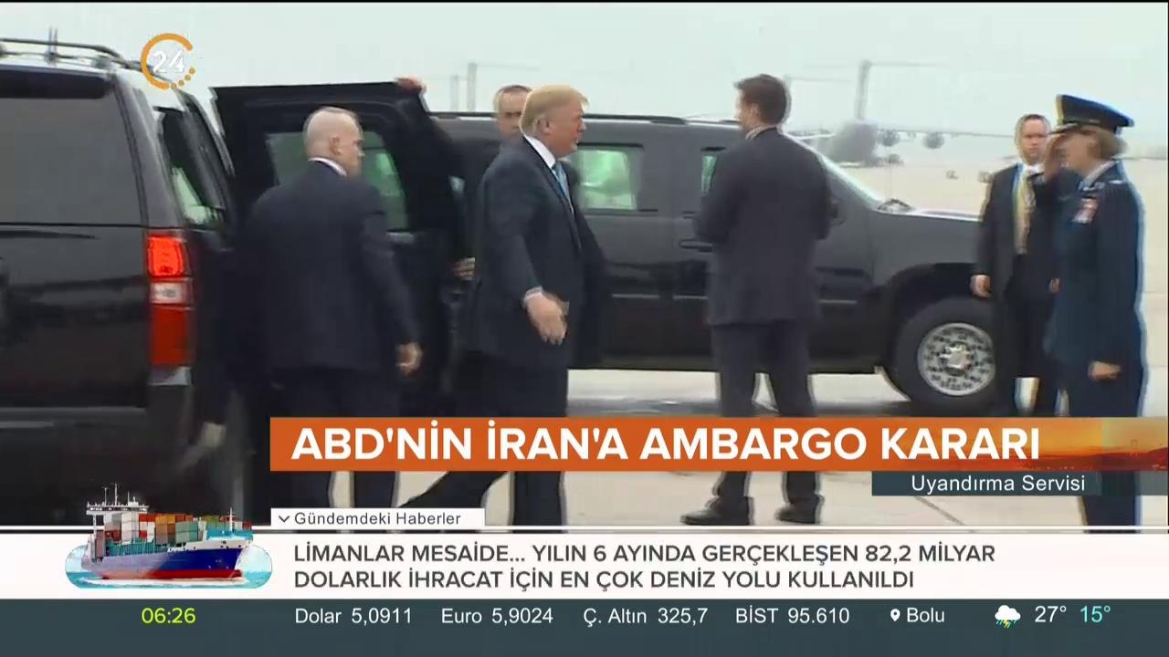 İran'a ambargo başlıyor