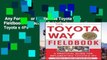 Any Format For Kindle  The Toyota Way Fieldbook: A Practical Guide for Implementing Toyota s 4Ps