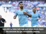 Guardiola Senang Dengan Kondisi Aguero Yang Prima