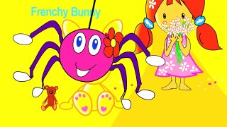 Incy Wincy spider nursery rhyme for children Frenchy Bunny