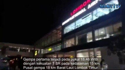 MENCENGKAM VIDEO AMATIR!! Detik detik Gempa Lombok 5 Agustus 2018 Yang Menelan Korban 90 Jiwa Meninggal Dunia