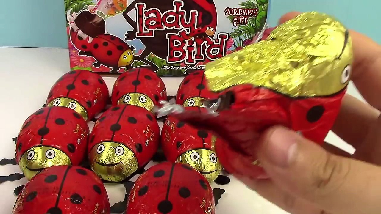 Uğur Böceği Figürlü 11 Büyük Sürpriz Yumurta Açma Oyuncak Abi