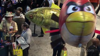 Angry Birds Air Swimmers at the New York Toy Fair! (by William Mark Corporation)