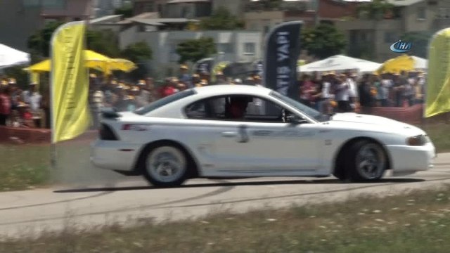 Yeşil Bursa Rallisi'nde lastikler yandı