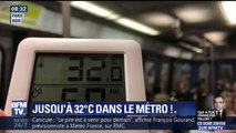 Plus de 30 degrés dans le métro, pas facile de prendre les transports pendant la canicule