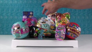 LOL Surprise Disney Tsum Tsum Trolls MLP Shopkins Easter Blind Bag Opening | PSToyReviews