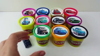 Сups Stacking Toys Play Doh Disney Cars 2 Collection Lightning Mcqueen Dinoco Learn Colors