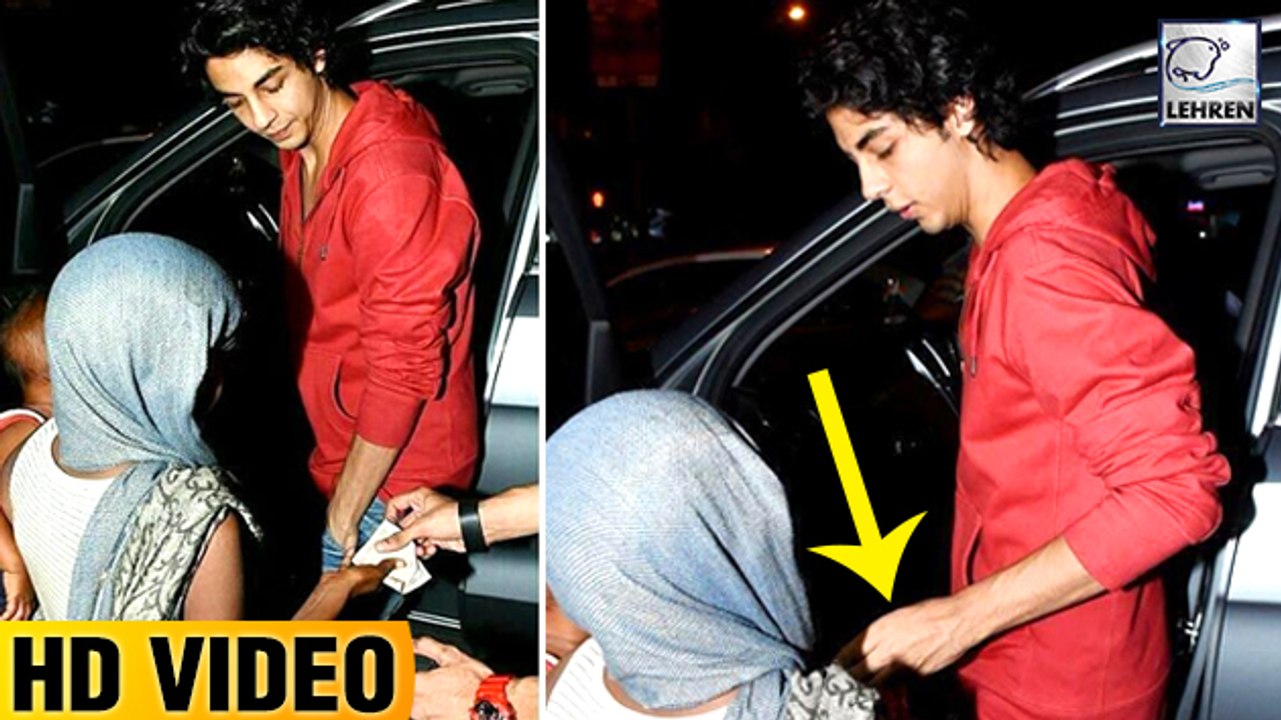 Shah Rukh's Son Aryan Khan Sweetly Gives Money To A Poor Kid