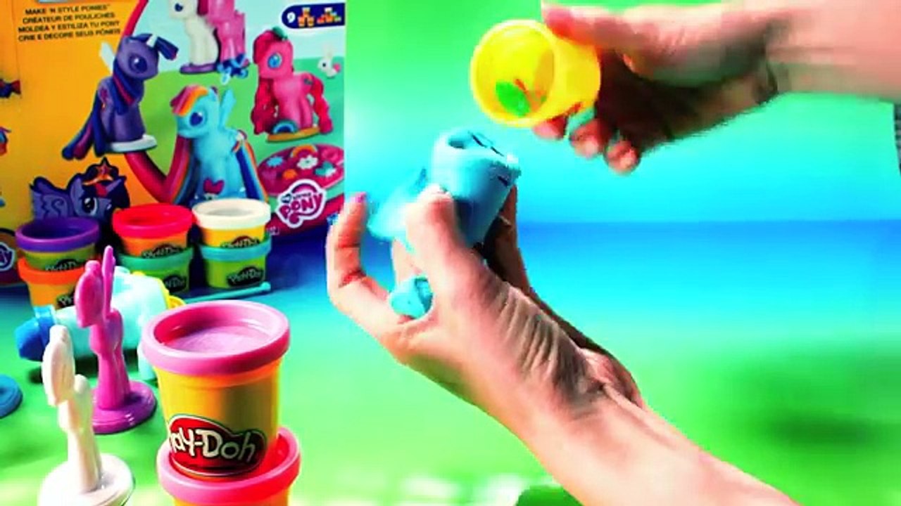New Play Doh My Little Pony Make N Style Ponies Twilight Sparkle, Rainbow Dash, Pinkie Pi