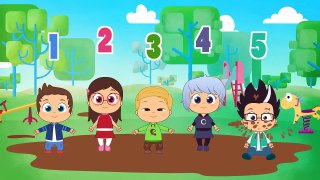 Five Little Babies with PJ Masks | Connor, Amaya and Greg | Nursery Rhymes for kids