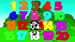 Counting to 20 with Old MacDonald Learning to Count to 20 Kids Songs Preschool Toddlers