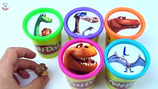 The Good Dinosaur Play doh Clay Toys Surprise T Rex,Raptors,My friend Collection Toy for c