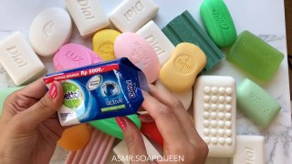 100 SOAP OPENING HAUL ASMR 25min opening/ tapping/ wrap sound/ no cutting