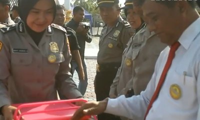 Polisi Doa Bareng & Galang Dana untuk Korban Gempa Lombok