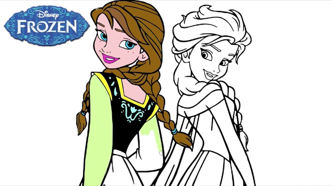 Arts for Kids How to Color frozen Colouring Pages , Princess Coloring Pages , Speed Colori