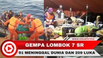 Gempa Lombok 7 Skala Richter, 91 Orang Meninggal Dunia dan 1000 Turis Dievakuasi