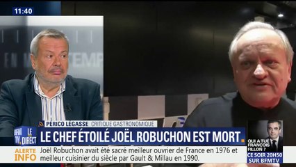 Mort de Joël Robuchon: "Sa crème de chou-fleur au caviar était une entrée sublime", se souvient Périco Légasse