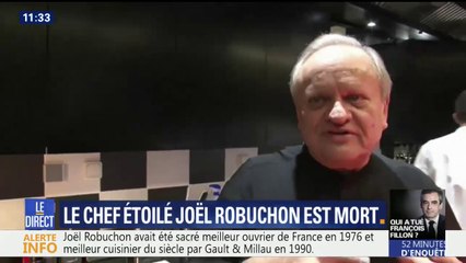 Décès de Joël Robuchon: "il y avait un style Robuchon" selon Périco Légasse