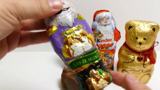 Kinder Santa Claus, Snowman, Milka Nut Cracker, Chocolate Teddy Bear Christmas new Editio