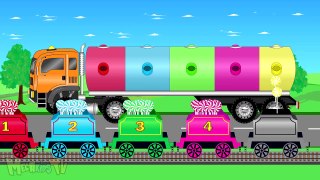 Thomas Train And Big Candy Truck Coloring Video For Kids