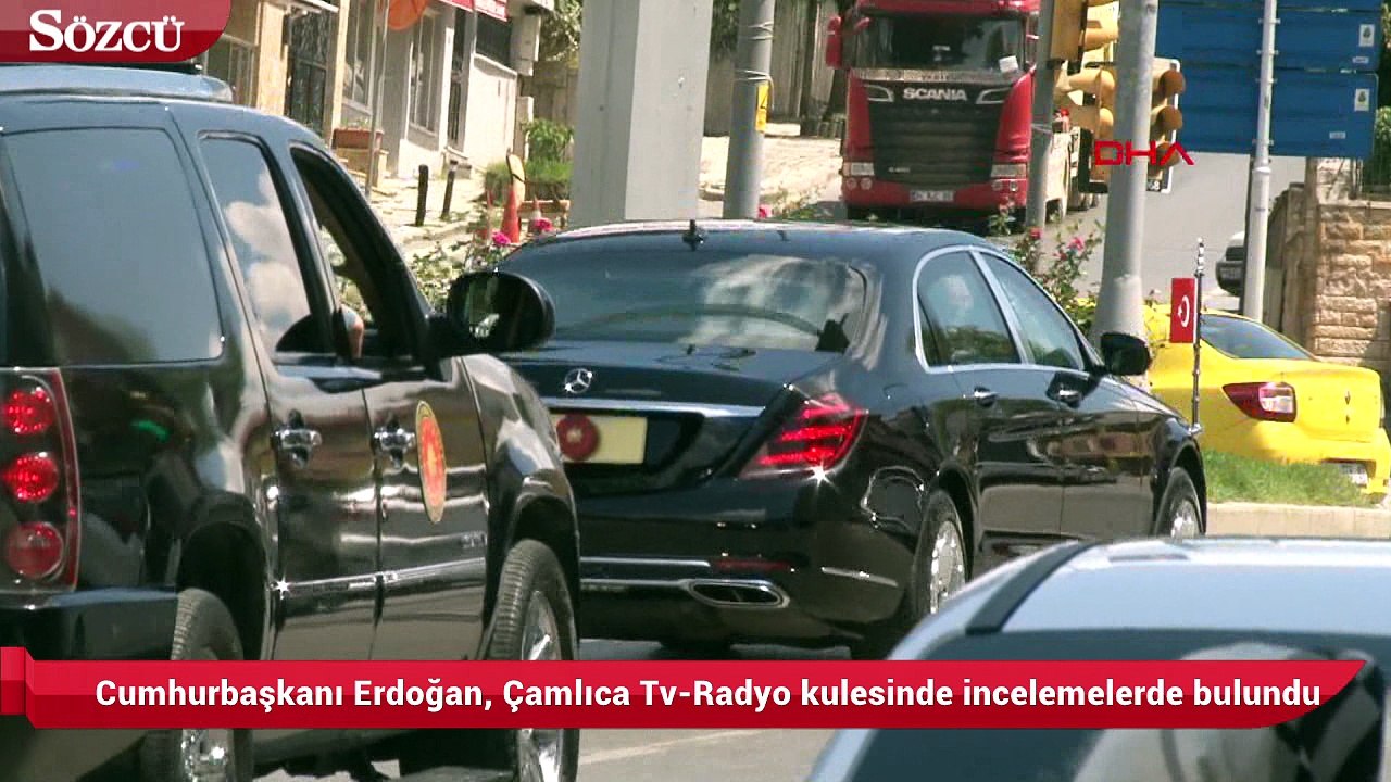 Cumhurbaşkanı Erdoğan Çamlıca Tv-Radyo kulesinde incelemelerde bulundu